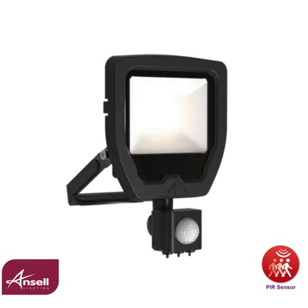 Ansell Calinor EVO Floodlight PIR Warm White 20W Black