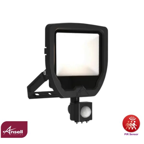 Ansell Calinor EVO Floodlight PIR Warm White 30W Black