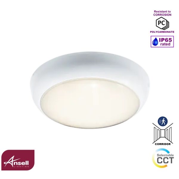 Ansell Disco EVO Bulkhead 4-7W LED CCT Corridor Function IP65