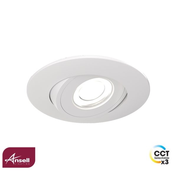 Ansell Ergo Downlight 4W LED CCT 3000K/4000K/6500K White