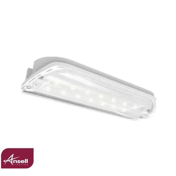 Ansell Kite Eco 3W LED Emergency Bulkhead Maintained/Non-Maintained Self-Test IP65