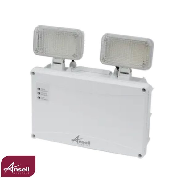 Ansell Owl High Output IP66 3W Twin LED Emergency Floodlighting Non-Maintained