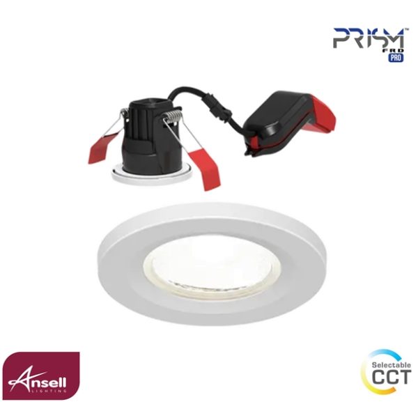 Ansell Prism Pro Mini Fire Rated Downlight 5W LED CCT Selectable