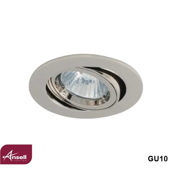 Ansell Twistlock GU10 Recessed Gimbal Downlight Chrome