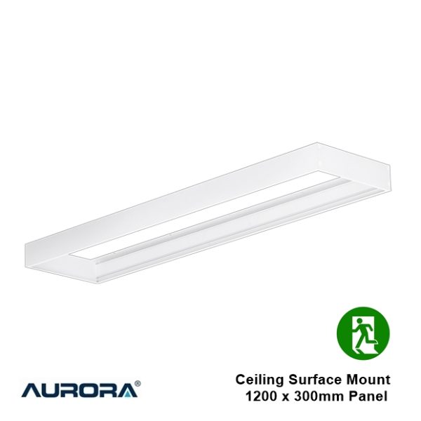 AURORA Ceiling Surface Mount Box Kit for 1200 x 300mm Emergency Panels