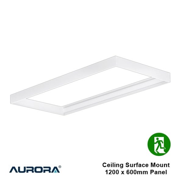 AURORA Ceiling Surface Mount Box Kit for 1200 x 600mm Emergency Panels