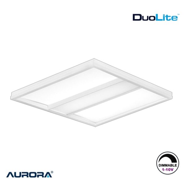 AURORA DuoLite 36W LED Troffer 600 x 600mm 4000K 3700lm 1-10V Dimmable