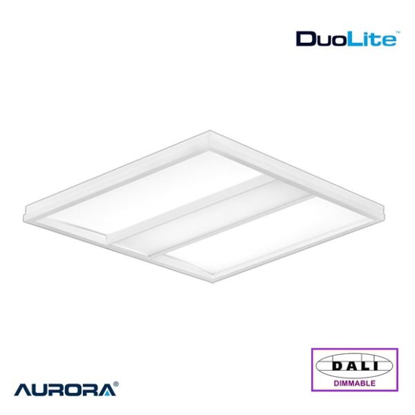 AURORA DuoLite 36W LED Troffer 600 x 600mm 4000K 3700lm DALI Dimmable
