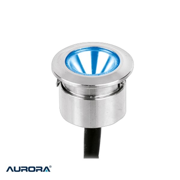 AURORA M-Lite 1W Marker Light BLUE 316 Stainless Steel IP68