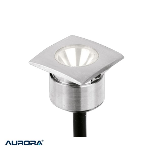 AURORA M-Lite 1W Square Marker Light 4000K 316 Stainless Steel IP68