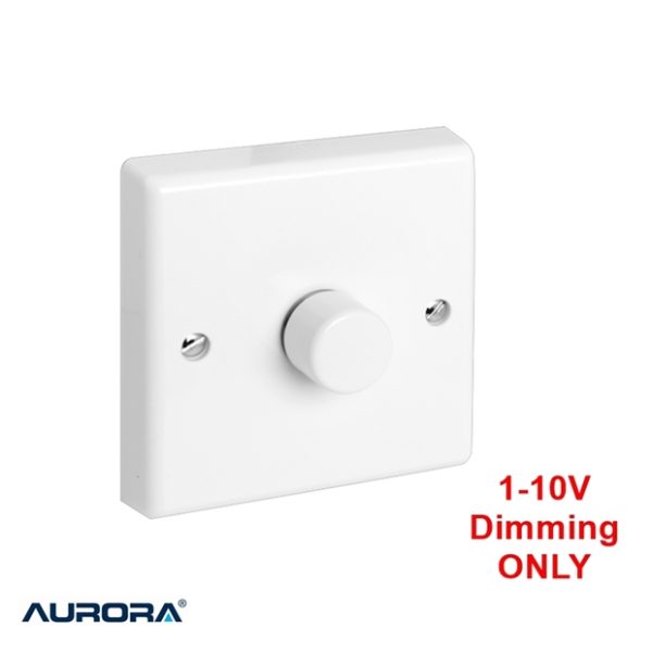 AURORA 1-10V Rotary Dimmer Switch 1 Gang 2 Way  1-10V DC Input