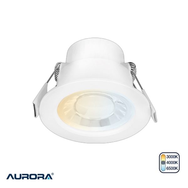 AURORA SpryteCS 6W LED Colour Switchable Fixed Downlight Non-dimmable IP44