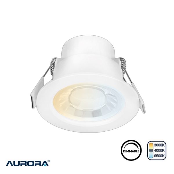 AURORA SpryteCS 6W LED Colour Switchable Fixed Downlight Dimmable IP44