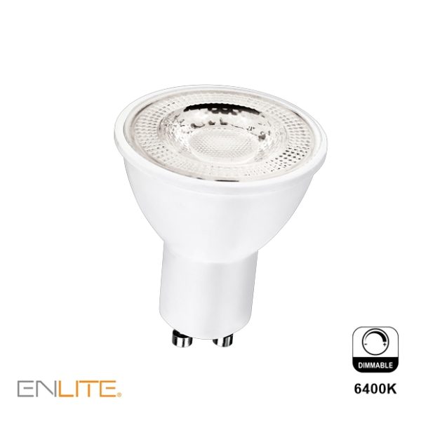 ENLITE LED GU10 Lamp 5W 6400K Daylight White 420lm Dimmable