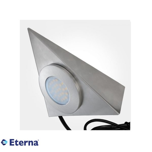 Eterna Cabinet Downlight Triangle Surface 1.7W LED 3000K Chrome