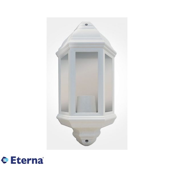 Eterna Half Lantern Polycarbonate ES/E27 White