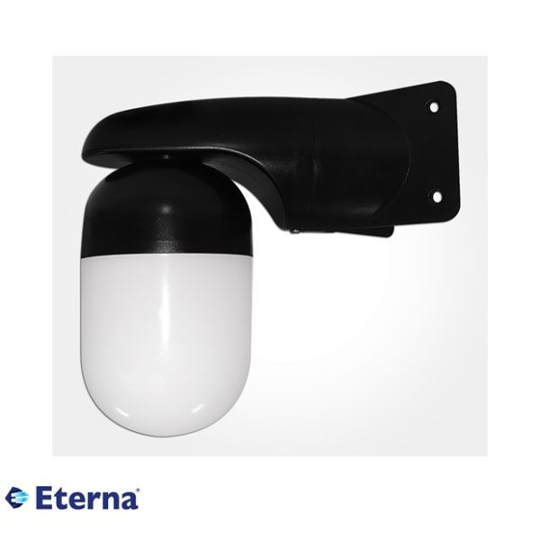 Eterna Black Polycarbonate LED Well Glass Fitting 10W 4000K IP65