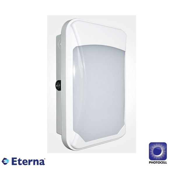 Eterna White Slim Wall Pack 17W CCT Selectable with PHOTOCELL IP65