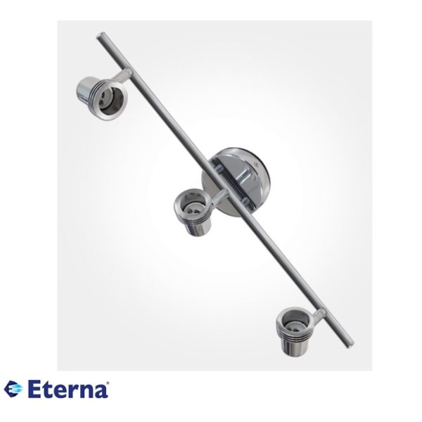 Eterna Triple Bar Surface Spotlight Max 50W GU10 Polished Chrome