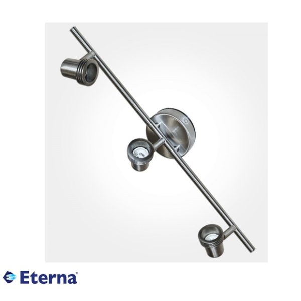 Eterna Triple Bar Surface Spotlight Max 50W GU10 Satin Nickel