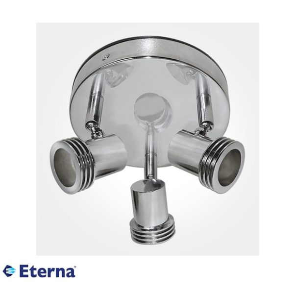 Eterna Triple Plate Surface Spotlight Max 50W GU10 Polished Chrome