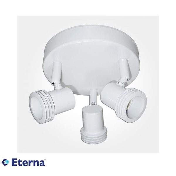 Eterna Triple Plate Surface Spotlight Max 50W GU10 White