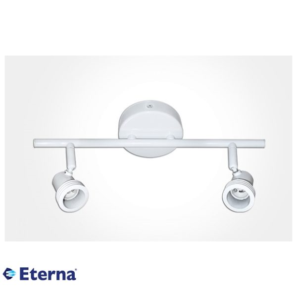 Eterna Twin Bar Surface Spotlight Max 50W GU10 White