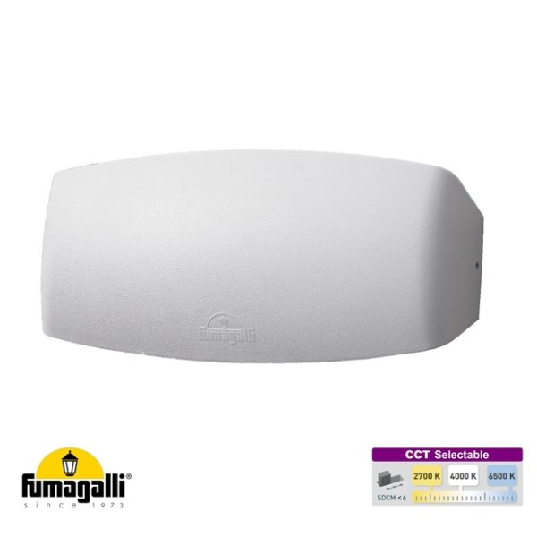 Fumagalli ABRAM 270 White Up & Down Wall Light 10.5W LED R7s CCT Selectable