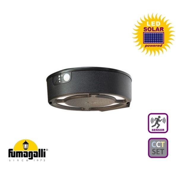 Fumagalli FORTUNATO WALL BLACK SOLAR LED