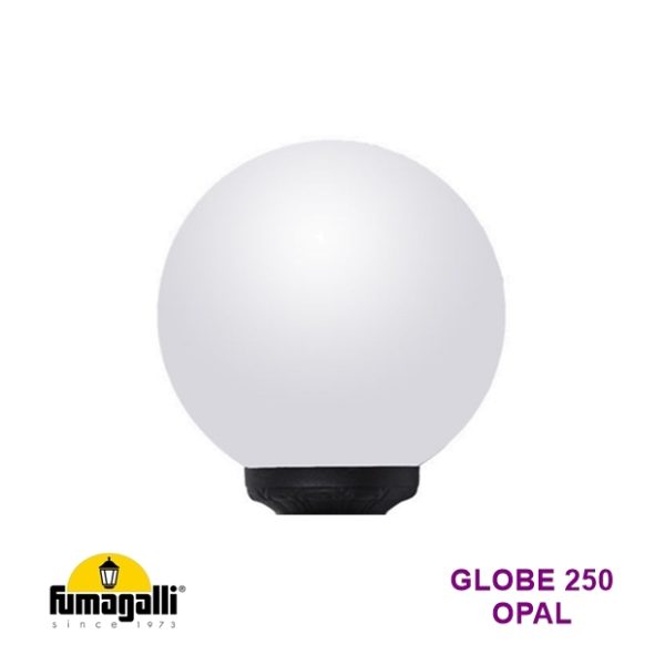 Fumagalli GLOBE 250 OPAL Lantern E27 Black