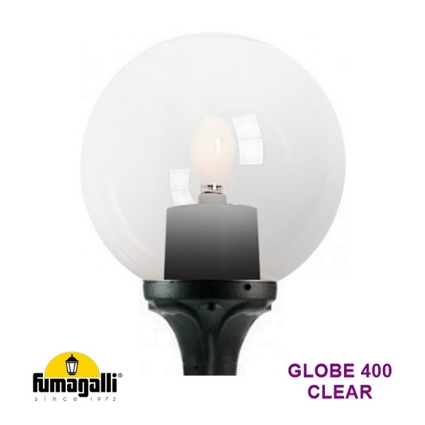 Fumagalli GLOBE 400 CLEAR Lantern E27 Black