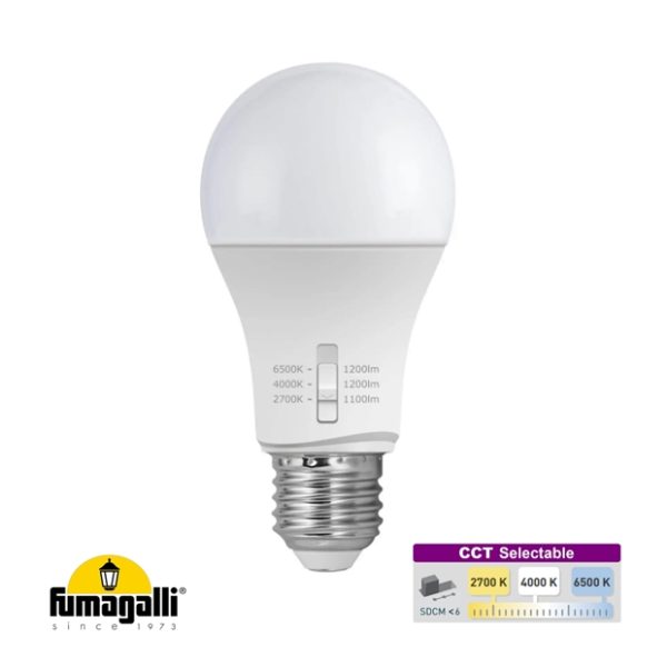 Fumagalli E27 11W LED A60 Lamp CCT selectable