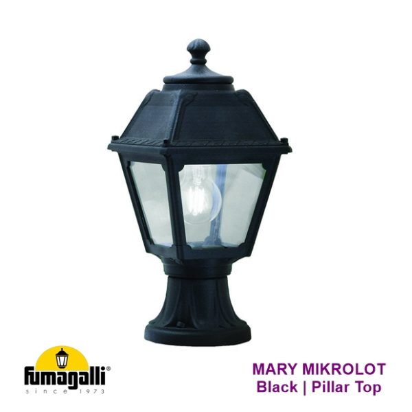 Fumagalli MARY MIKROLOT LANTERN Pillar Top E27 Black