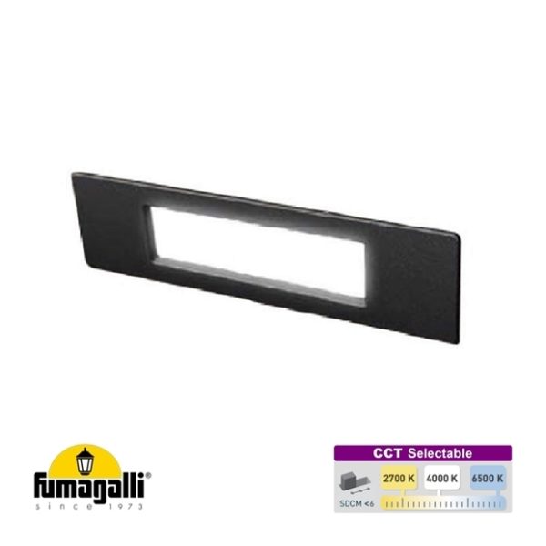 Fumagalli NINA 190 LED Recessed Bricklight BLACK