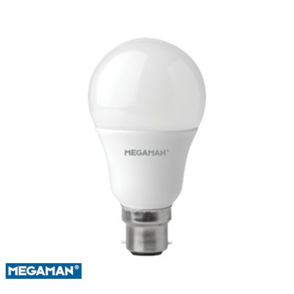 MEGAMAN LED 8.6W Opal Classic Bulb B22 Daylight White 6500K 810lm