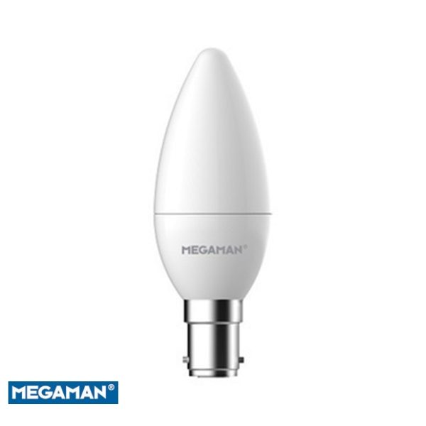 MEGAMAN LED 2.9W Opal Candle B15 Warm White 2700K 250lm