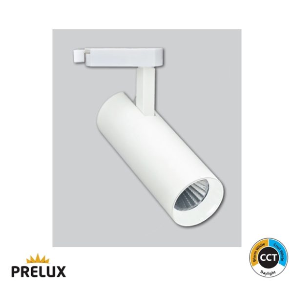 PRELUX Sofia Single Circuit Track Spotlight 10W LED CCT White