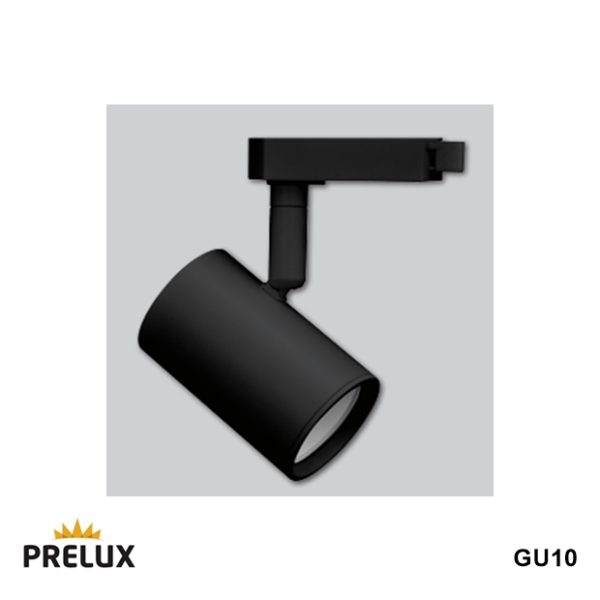 PRELUX Sofia Single Circuit Track Spotlight GU10 Black