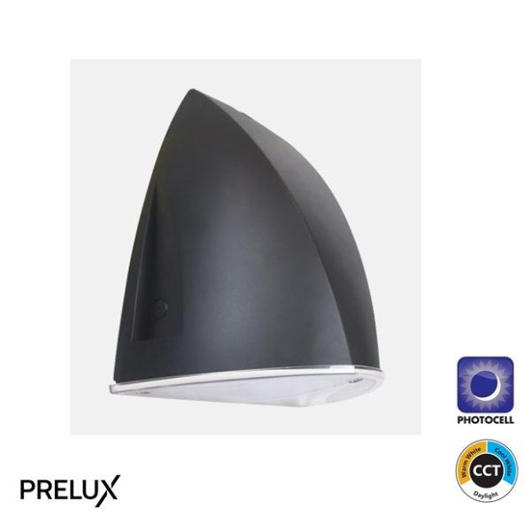 PRELUX VIPER 25W LED Wallpack with PHOTOCELL CCT IP65
