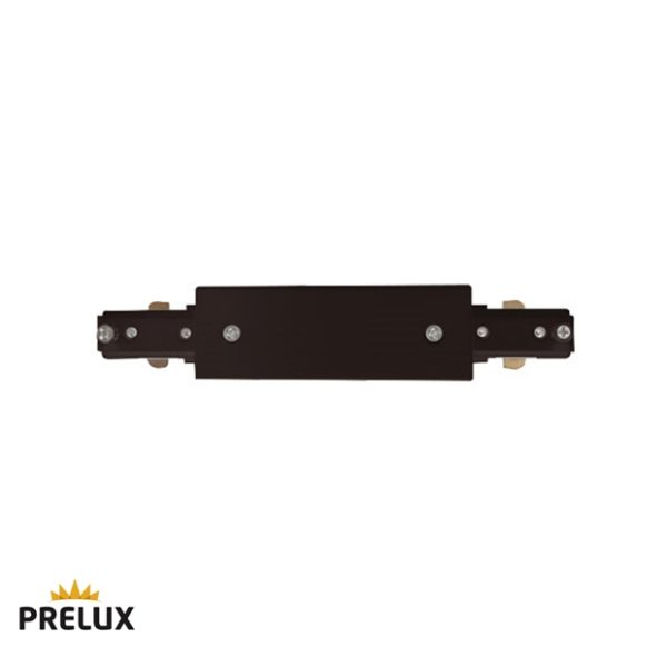 Single Circuit Track In-line Coupler in Black for Track Lighting