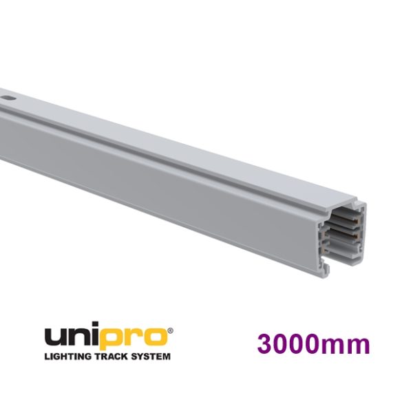 Unipro 3-phase Surface Track White 3000mm