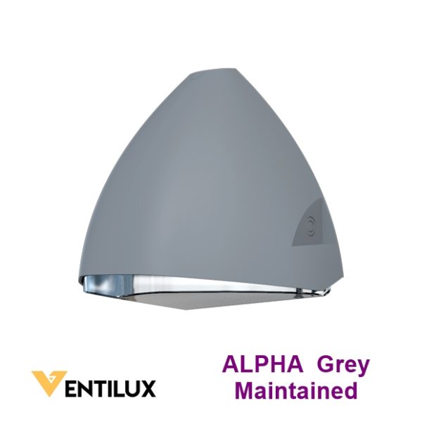 VENTILUX ALPHA Emergency Bulkhead Maintained Grey housing IP65 & IK10