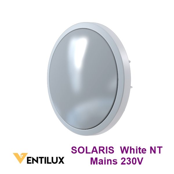 VENTILUX SOLARIS Standard Mains Bulkhead White Narrow Trim