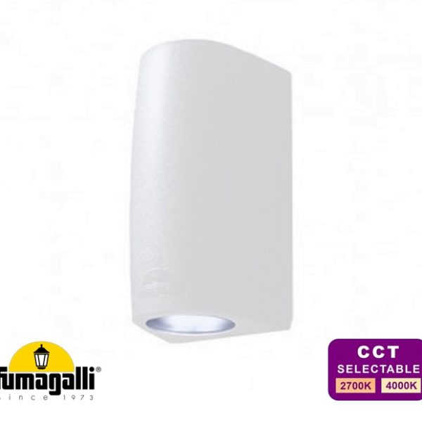 Fumagalli MARTA 90 WHITE 1L 1 Light Up or Down LED Bulkhead