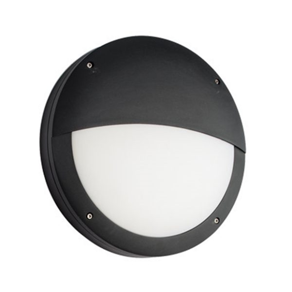 PRELUX VENUS 18W LED BULKHEAD EYELID BLACK 800lm 4200K IP65