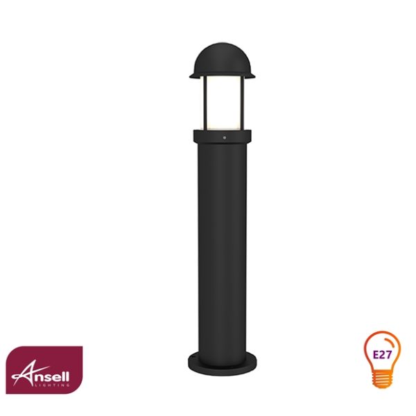 Ansell Murcia Bollard 2 E27 775mm Black