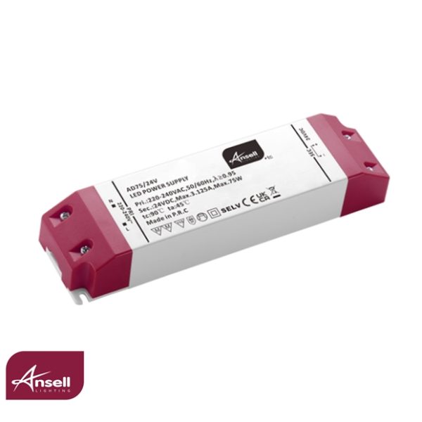 Ansell 75W 24V LED Driver Non-dimmable IP20