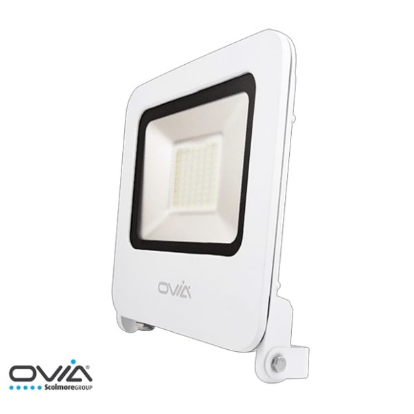 OVIA Pathfinder 50W LED Floodlight IP65 Warm White 3000K White