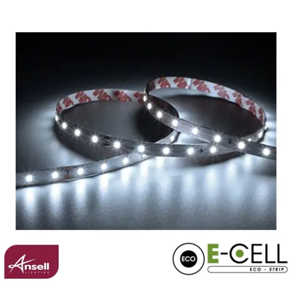 Ansell E-Cell ECO LED Strip 24V 4.8W IP20 White 6500K  5 Metres