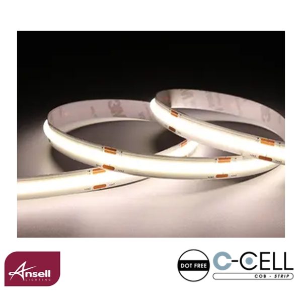 Ansell C-Cell COB LED Strip 24V 8W IP20 White 4000K 5 Metres